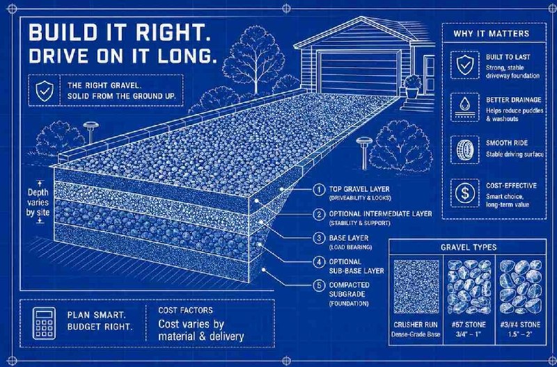 best gravel for driveways